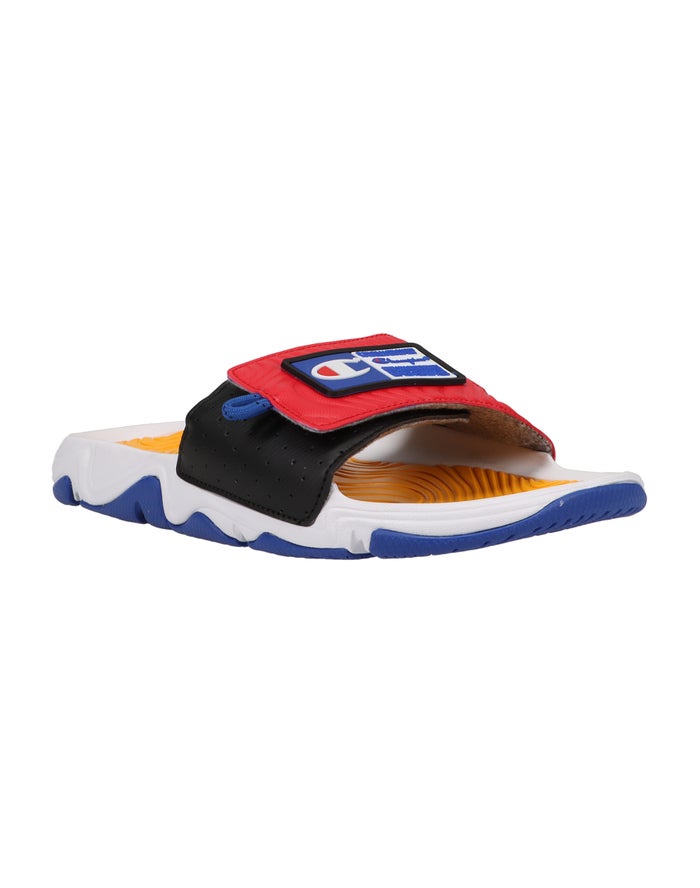 Chanclas Champion Hombre - Hyper C Wave ( Blancas/Rojas ) 6504918-MC